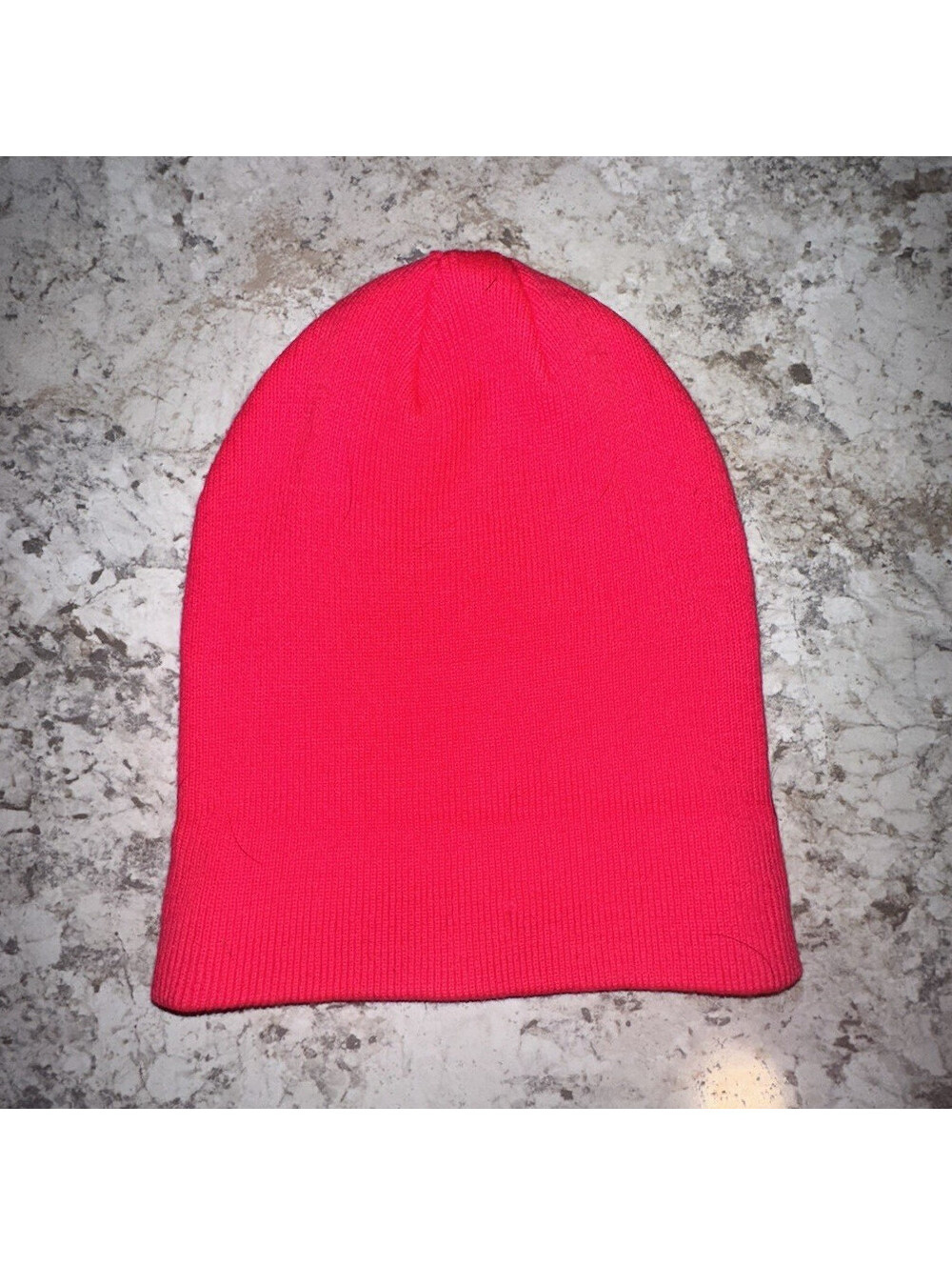 Pink Knit Beanie Hat, One Size, Solid Casual Women’s Fall Winter